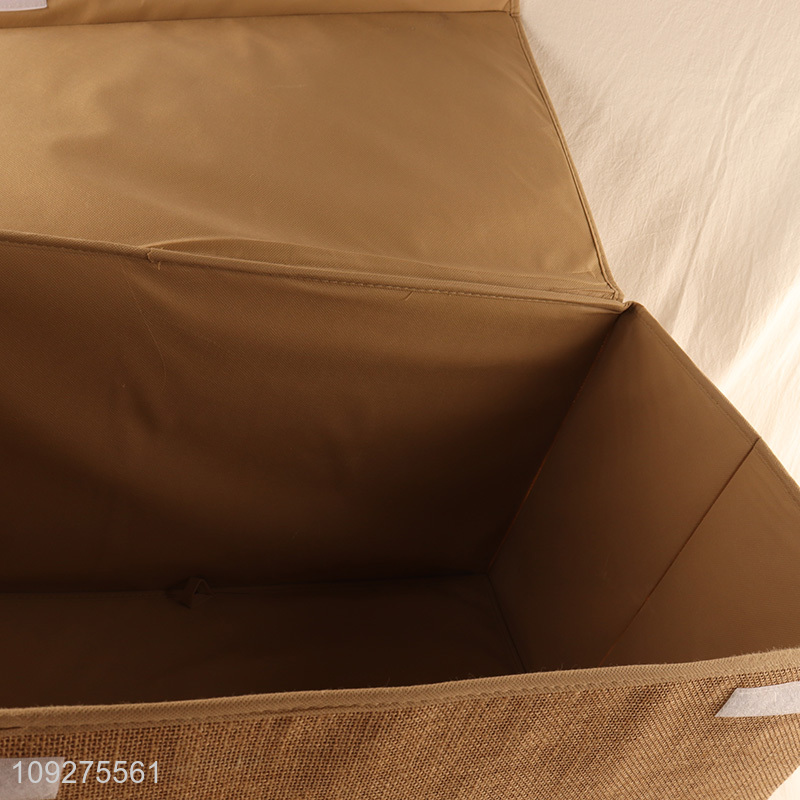 Factory price cartoon non-woven fabric storage basket