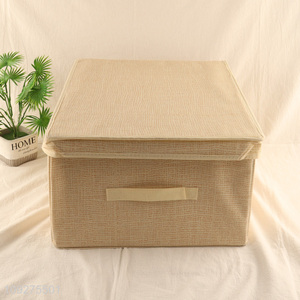 High quality large capacity non-woven fabric storage basket