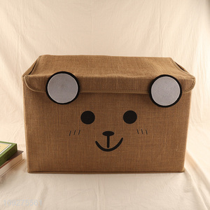 Factory price cartoon non-woven fabric storage basket