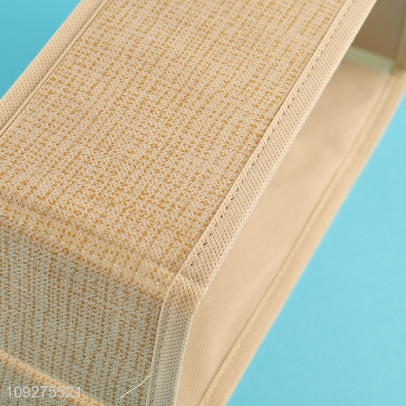 Online wholesale rectangle non-woven fabric storage basket