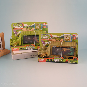 Factory price children dinosaur series car storage toy