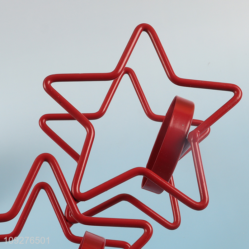 Factory wholesale star shape metal candle holder