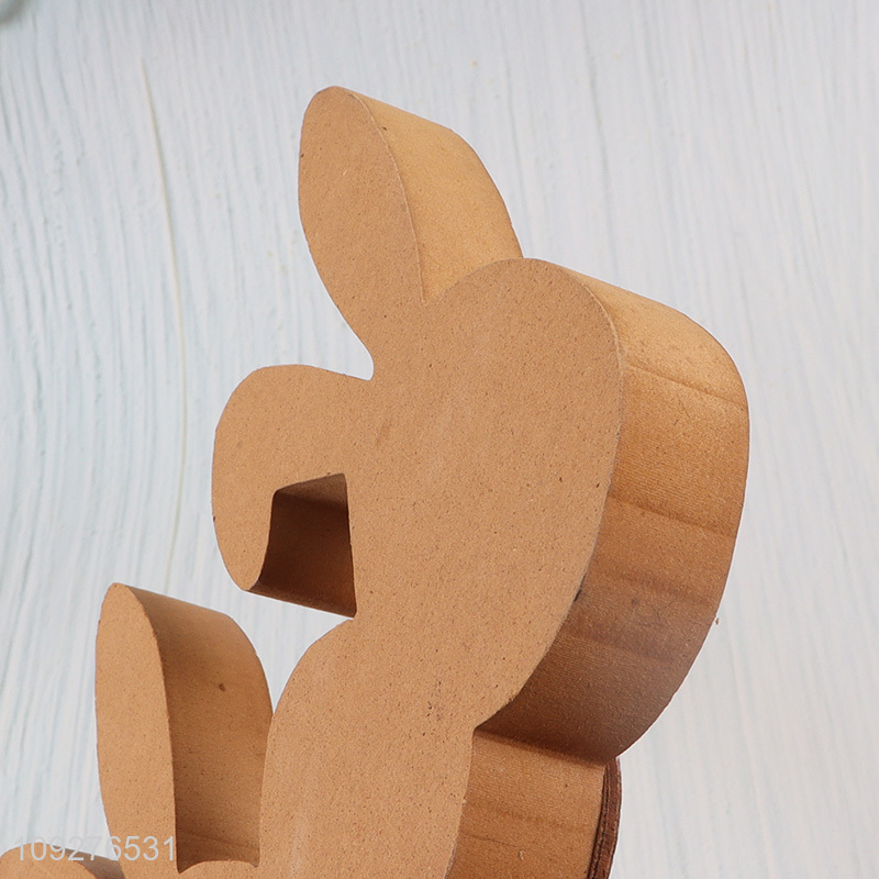 China factory Easter rabbit wooden Easter ornament decoration