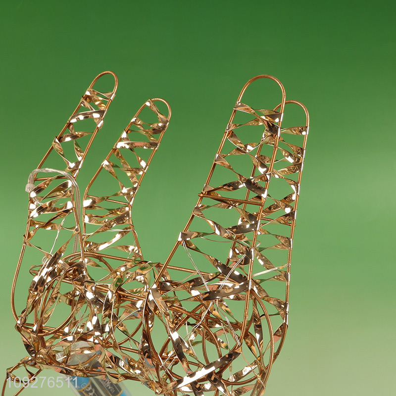 Low price iron art christmas elk decorative lights for sale