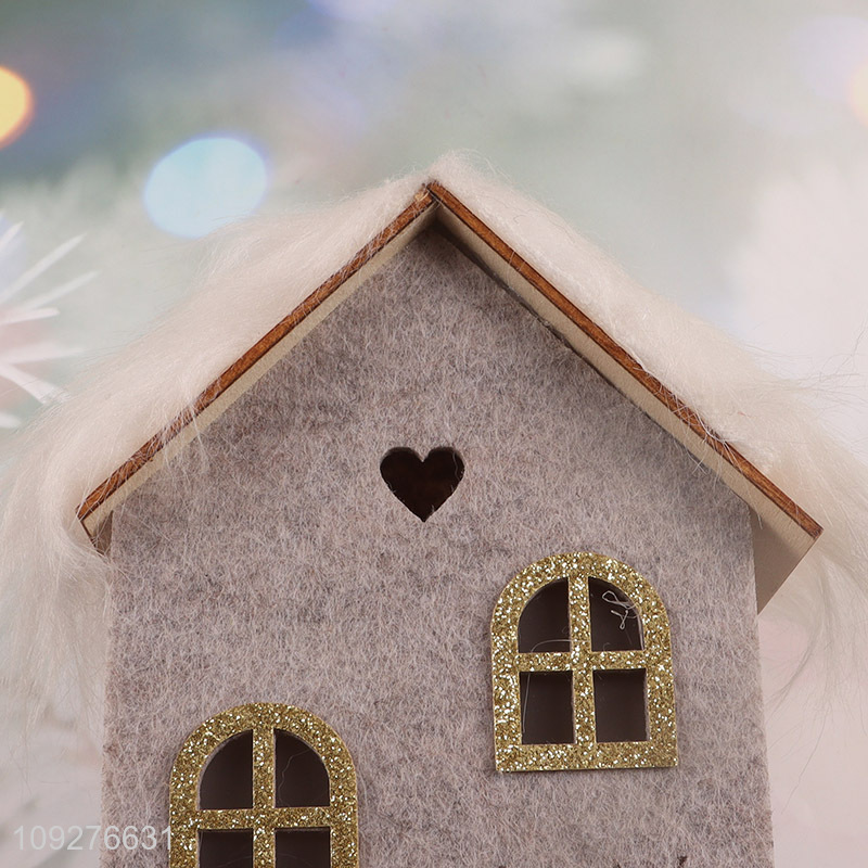 Low price house shape christmas ornament decoration