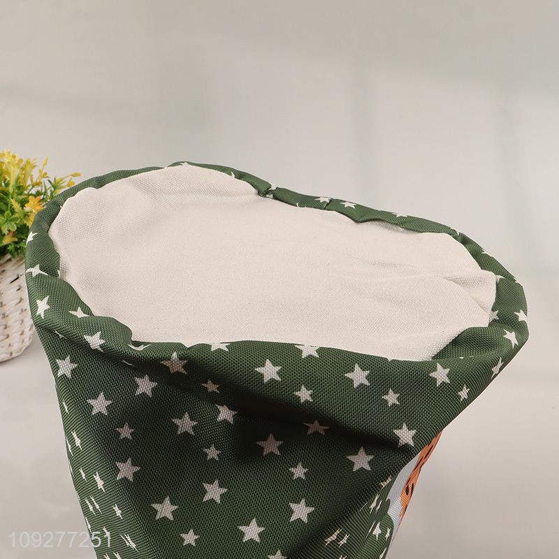 Popular products cartoon printed polyester storage basket storage container