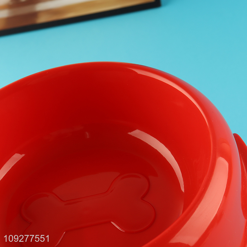Top quality red plastic pet feeder pet bowl for sale