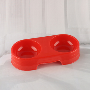 Hot products red plastic pet feeder pet bowl for sale