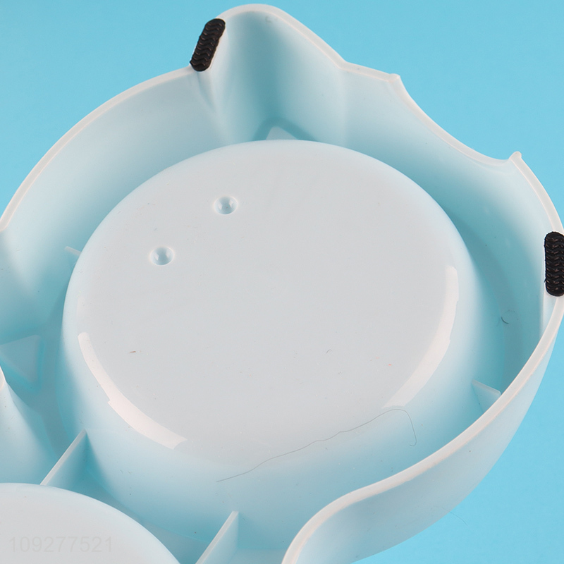 Popular products cartoon cat plastic pet feeder pet bowl