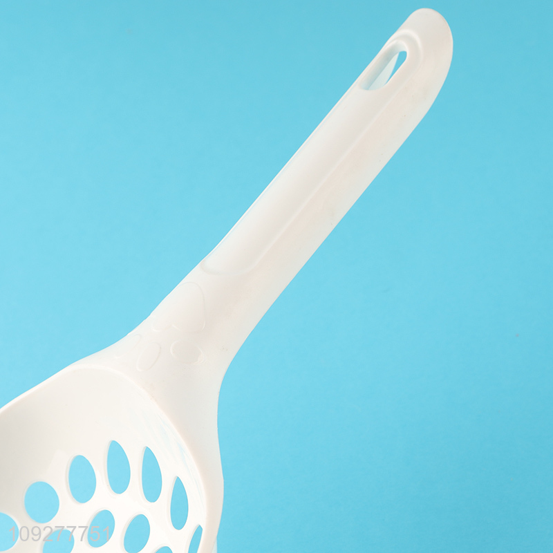Good quality white plastic pet pooper scooper cat litter scoop