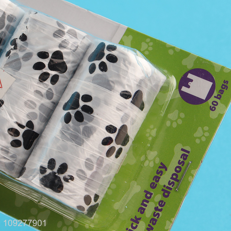China factory thickened disposable pet dog poop bags