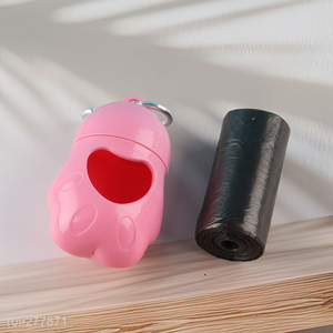 New arrival portable pet dog poop waste bag holder with garbage bag