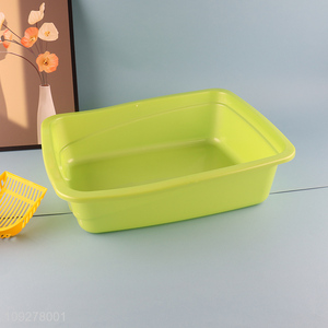 New arrival plastic pet cat litter box pet toilet
