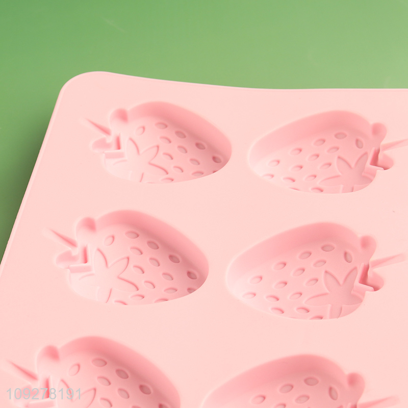 New product strawberry shape ice tray ice mold for sale