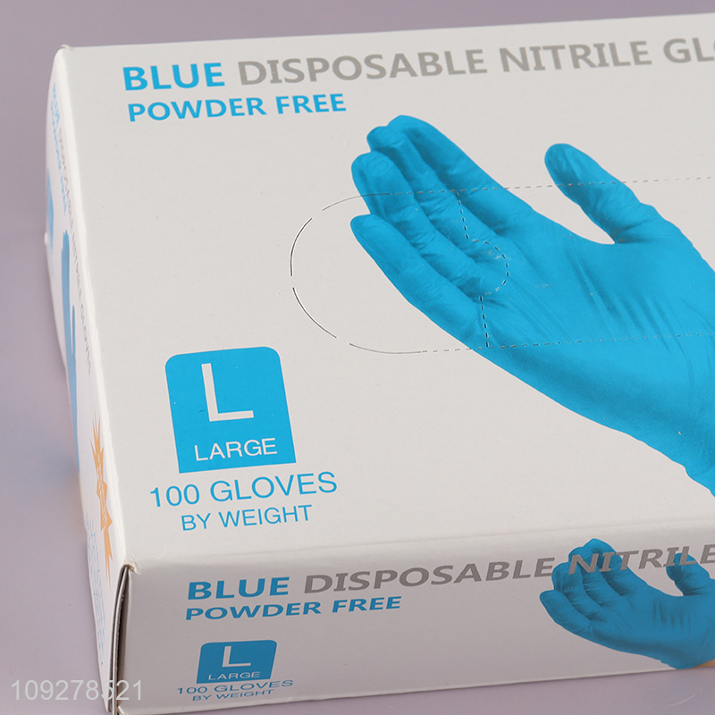 New arrival hand protection powder free disposable nitrile gloves