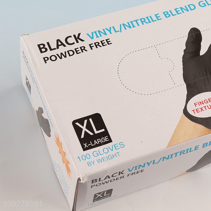 Good selling powder free vinyl nitrile blend gloves wholesale