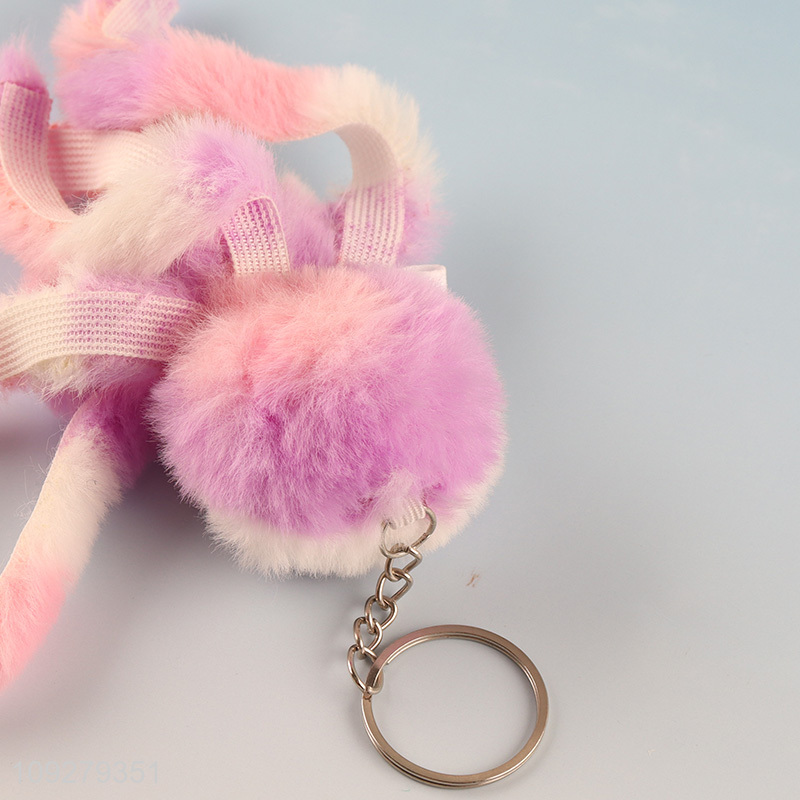 Top products portable cartoon plush keychain bag pendant