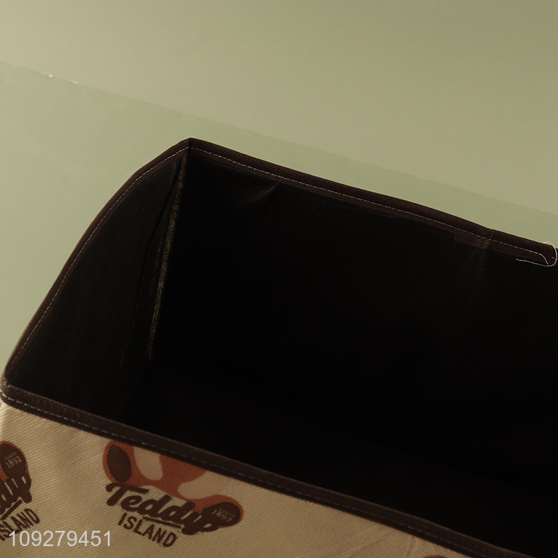 China factory bear printed pants storage box storage bin