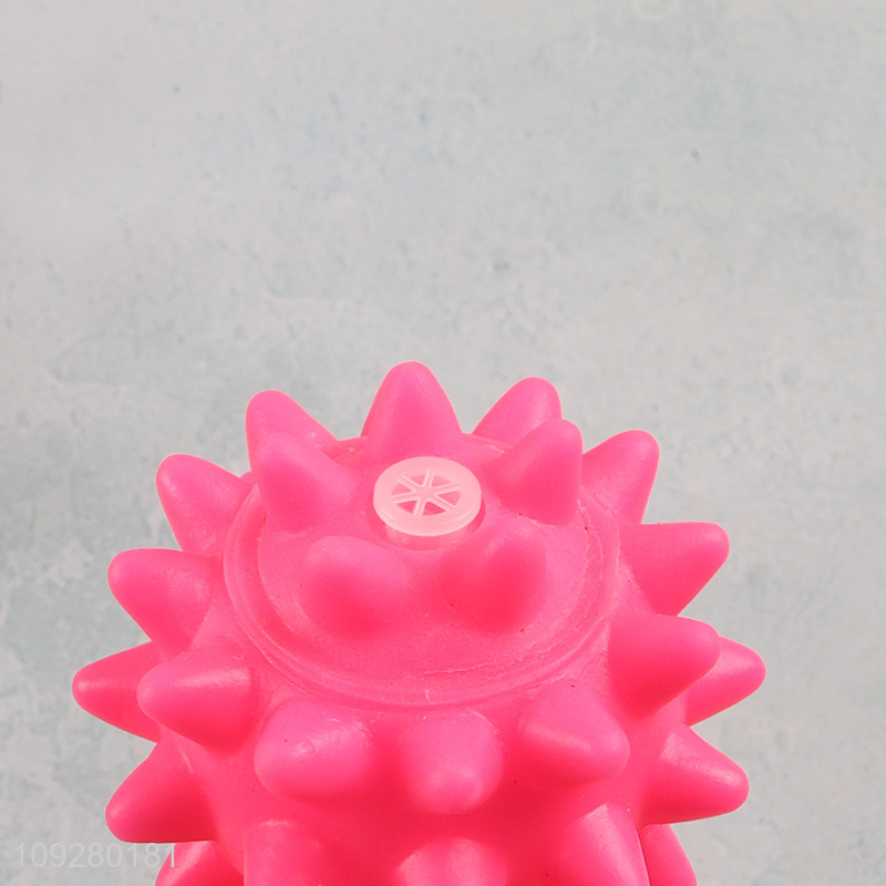 Hot products pink tpr pet interactive toys pet ball toys