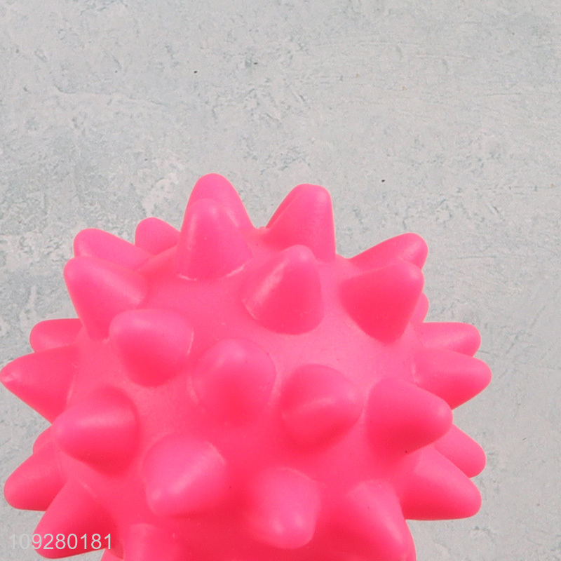 Hot products pink tpr pet interactive toys pet ball toys