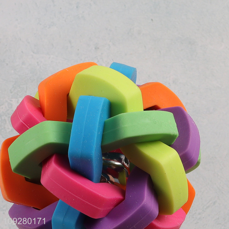 Low price colorful pet interactive toys pet ball toys