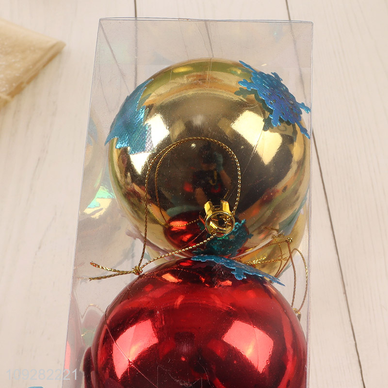 Top selling 4pcs christmas decoration hanging christmas ball wholesale