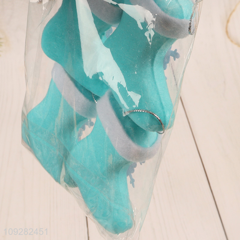 Online wholesale 4pcs christmas boots christmas hanging ornament decoration