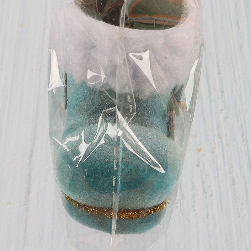 Top sale 2pcs christmas boots christmas hanging ornament decoration wholesale