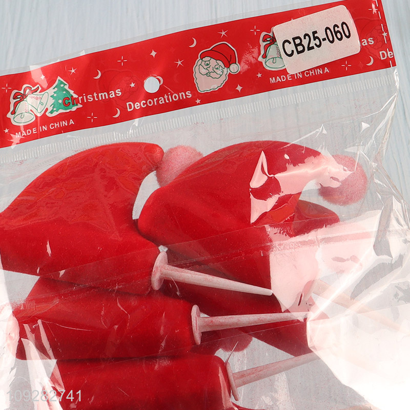 Latest products 6pcs christmas decoration christmas cake topper