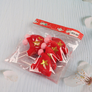 Latest products 6pcs christmas decoration christmas cake topper