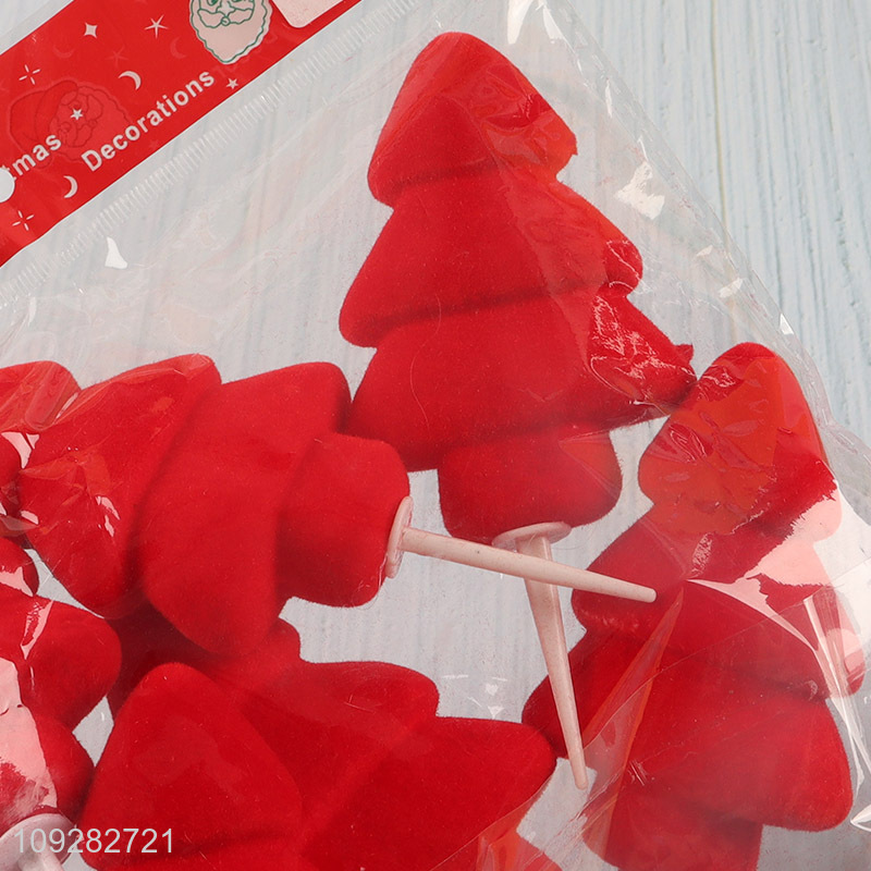 Hot products 6pcs christmas decoration christmas cake topper for sale