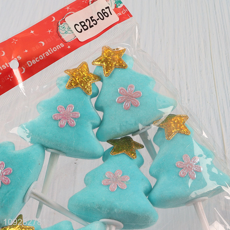 Online wholesale 6pcs christmas decoration christmas cake topper