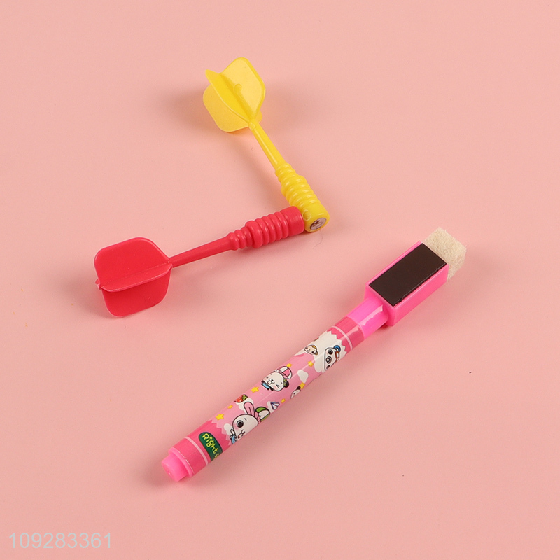 Best selling 2in1 kids white board painting board dart toys