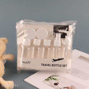 Yiwu market portable travel bottle set clear storage bottle