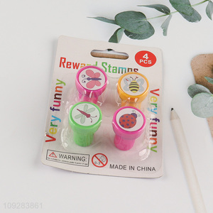 China supplier 4pcs school students cartoon stamps set