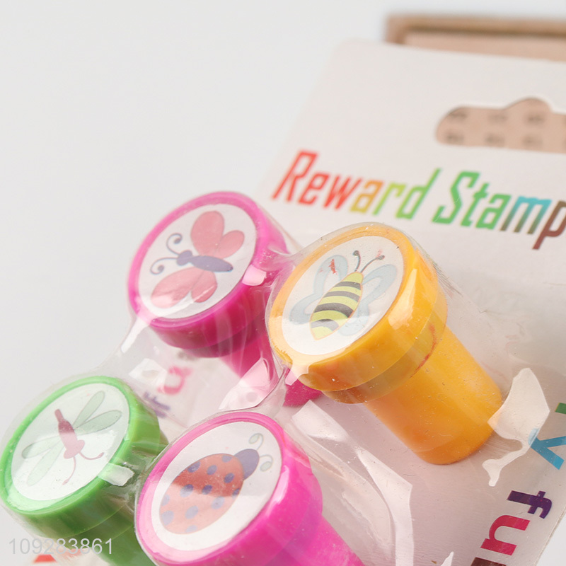 China supplier 4pcs school students cartoon stamps set