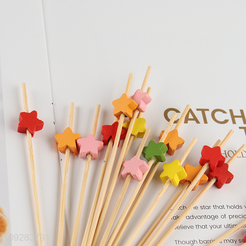 Top products tabletop decoration bamboo fruit picks