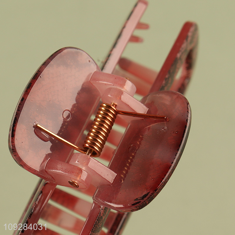 High quality rectangle girls hair claw clips hair decoration