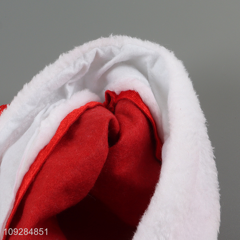 Popular products plush red christmas hat Santa hat