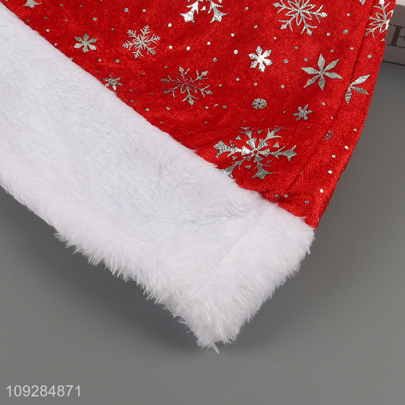 Good selling snowflakes christmas hat Santa hat wholesale
