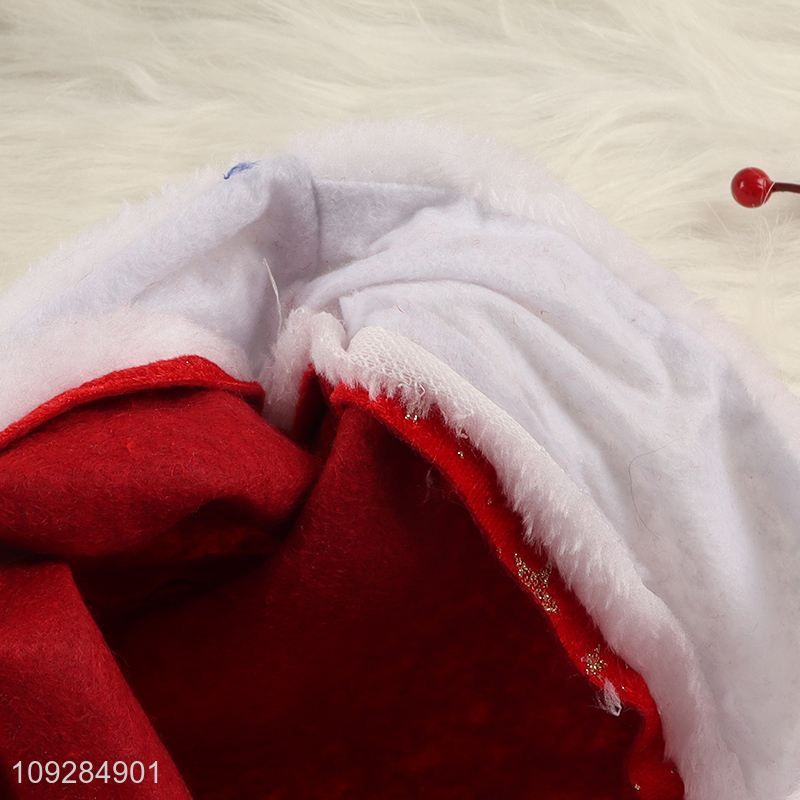 Hot items red star christmas hat Santa hat for sale