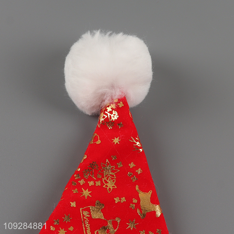 Top quality polyester christmas hat Santa hat for sale