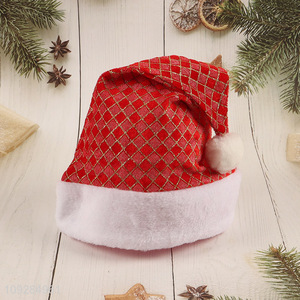 Top sale polyester party supplies christmas hat Santa hat