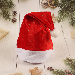 Best selling red polyester christmas hat Santa hat