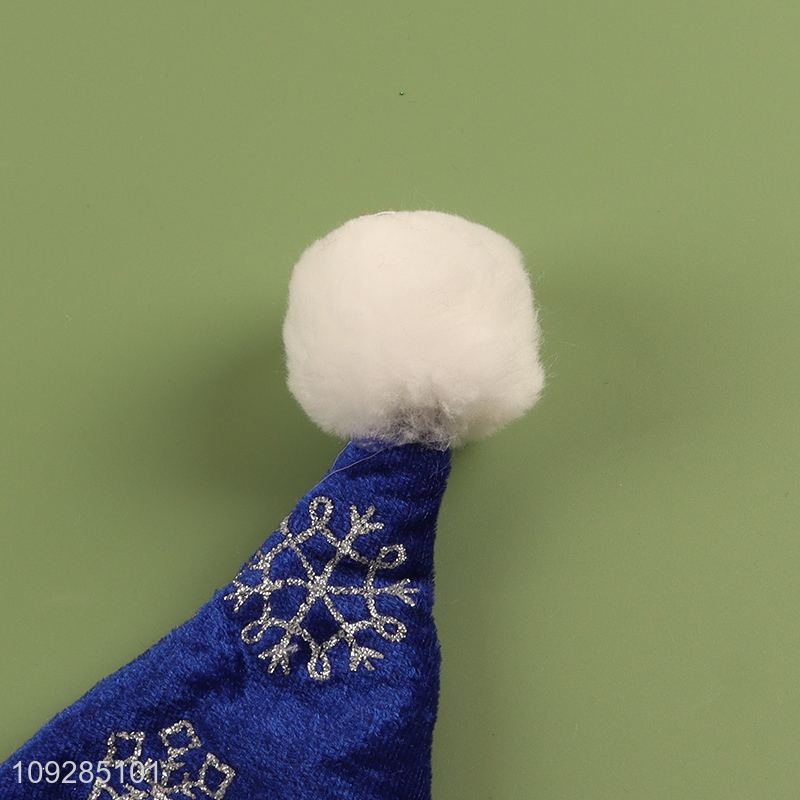 Yiwu market multicolor snowflakes christmas hat Santa hat