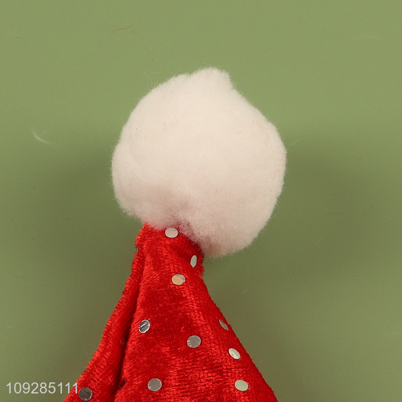 China wholesale polyester christmas hat Santa hat for party