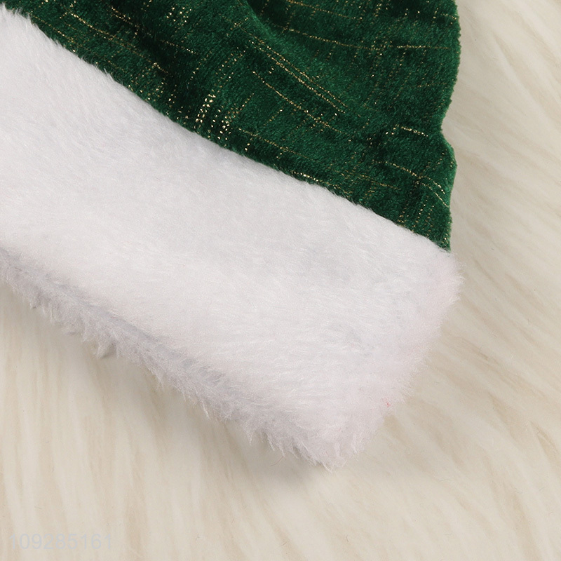 Low price plush christmas hat Santa hat for party supplies