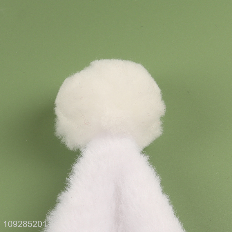 Yiwu market multicolor plush christmas hat Santa hat for sale