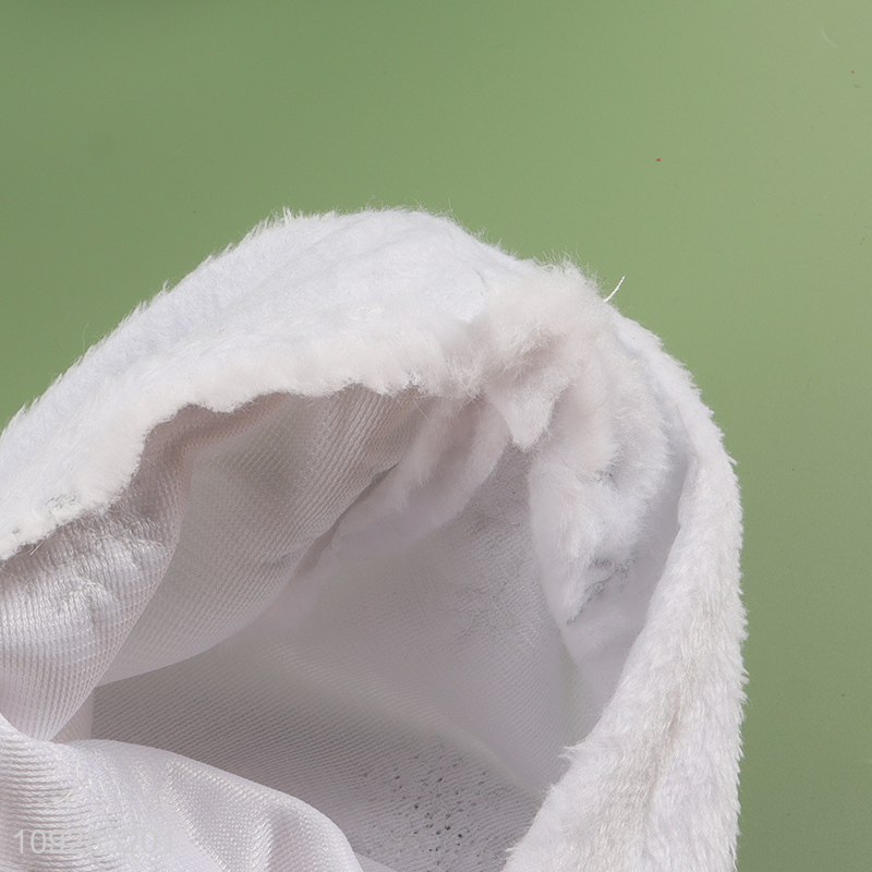 Yiwu market multicolor plush christmas hat Santa hat for sale