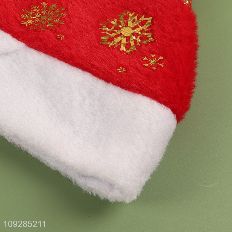 Good sale multicolor plush party christmas hat Santa hat